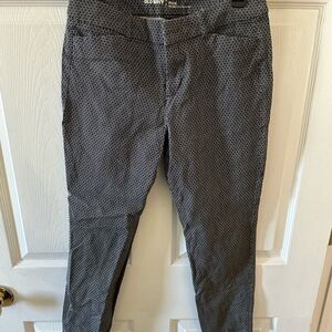 Old Navy Women's Gray Patterned Skinny Jeans